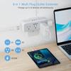 Multi Plug Outlet Extender, USB C Wall Charger, TESSAN Wall Plug Splitter with 5 Outlets and 3 USB, Electrical Power Expander with Surge Protector Spaced for Home Office Dorm Room view 2