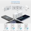 Multi Plug Outlet Extender, USB C Wall Charger, TESSAN Wall Plug Splitter with 5 Outlets and 3 USB, Electrical Power Expander with Surge Protector Spaced for Home Office Dorm Room view 4