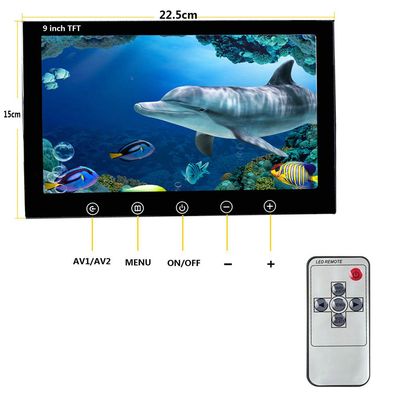 9 Inch 100m Underwater Fishing Video Camera Fish Finder IP68 Waterproof 20 LEDs 360 Degree Rotating Dome Rotating Panoramic Viewing Camera