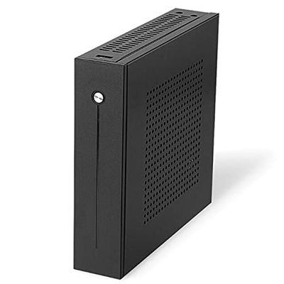Lysee 3D Printer Parts & Accessories - E-T3 Mini-ITX Ultra Sottile 0.8mm SECC Computer Case Desktop Support for Montaggio A Parete Entro 6.7X6.7in Centimetri - (Color: Black)