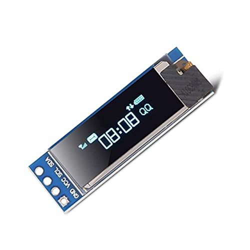 Lysee 3D Printer Parts & Accessories - 0.96 inch OLED IIC Serial White Blue Display Module 128X64 I2C SSD1306 12864 0.91'' LCD Screen Board GND VDD SCK SDA for - (Color: Blue 0.91 inch)