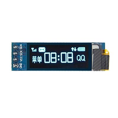 Lysee 3D Printer Parts & Accessories - 0.91 Inch 128x32 128 32 I2C IIC Interface Serial White Blue OLED LCD Display Module 0.91" 12832 SSD1306 LCD Screen for - (Color: Blue)