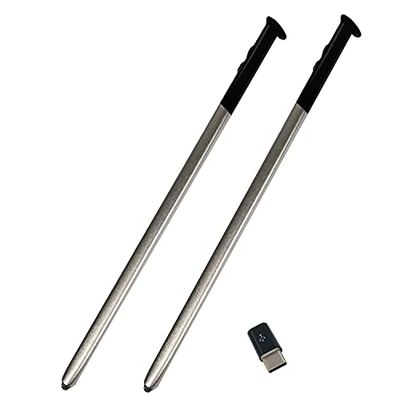 2 Pack Black LCD Stylus Pen Replacement Part for Motorola Moto G Stylus 2020 Pen Replacement with Type C Adapter