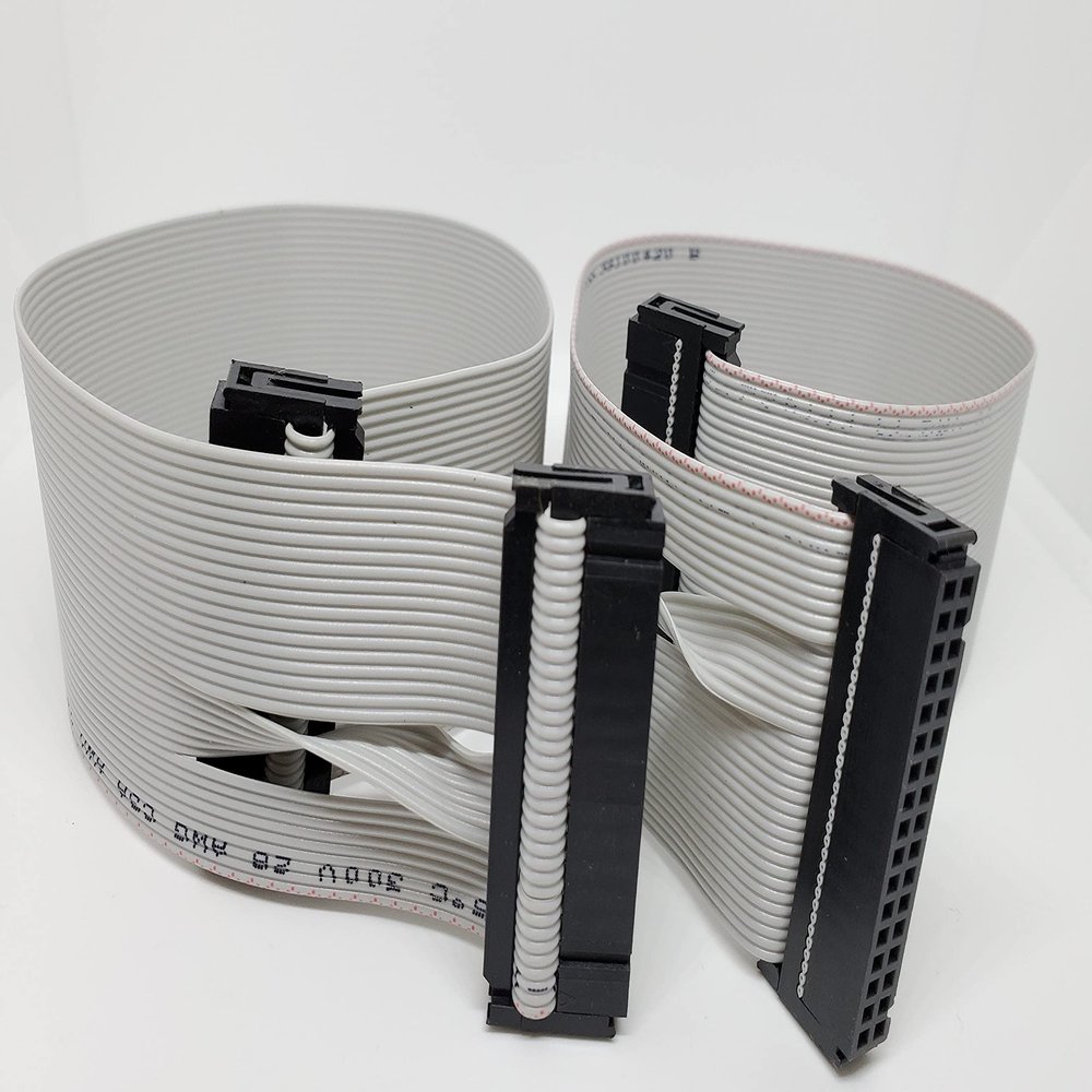 Connectors Pro Pc Accessories 2-Pack 14 Inches 36cm 2 Females 34P 2x17 2.54mm Connectors Floppy Drive Cable Flat Ribbon Cable 14 F/F (34P-14-2PK)