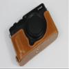 X-E4 Case, BolinUS Handmade PU Leather Half Camera Case Bag Cover Bottom Opening Version for Fuji Fujifilm X-E4 XE4 with Hand Strap (Brown) view 2
