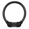 Faruxue 4-Digit Combination Padlocks, Multi-Purpose Bicycle Code Lock, 6 in Universal Motorcycle Helmet Code Lock, Travel Cable Combination Security Padlock for Pram, Bicycle, Backpack, Luggage view 1