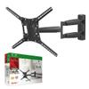 Barkan 26" / 66cm Long TV Wall Mount, 13-83 inch Full Motion Articulating - 4 Movement Premium Flat/Curved Screen Bracket, Holds up to 95lbs, Extremely Extendable, Fits LED OLED LCD view 1