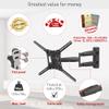 Barkan 26" / 66cm Long TV Wall Mount, 13-83 inch Full Motion Articulating - 4 Movement Premium Flat/Curved Screen Bracket, Holds up to 95lbs, Extremely Extendable, Fits LED OLED LCD view 3