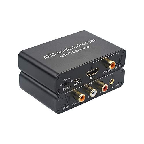 192KHz ARC Audio Audio Digital to Analog Audio Converter SPDIF Coaxial 3.5mm Output