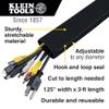 Klein Tools 450-320 Cable Management Sleeve, Cord Management for Home, Office or Job, 1-1/4-Inch Max Diameter, 3-Foot Length, Black, 2-Pack view 2