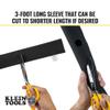 Klein Tools 450-320 Cable Management Sleeve, Cord Management for Home, Office or Job, 1-1/4-Inch Max Diameter, 3-Foot Length, Black, 2-Pack view 4