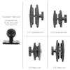 iBOLT Custom Drill Base Industry Standard Metal AMPS Pattern Mount - Featuring Our Heavy Duty 25mm / 1 inch Dual Socket Ball Mount- for Phones, Tablets, Barcode scanners, Vesa 75/100, etc. view 3