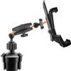 iBOLT Custom Industry Standard Adjustable Cup Holder Mount - Featuring Our Heavy Duty 25mm / 1 inch Dual Socket Ball Mount- for Phones, Tablets, Barcode scanners, Vesa 75/ 100, etc. view 1