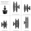 iBOLT Custom Industry Standard Adjustable Cup Holder Mount - Featuring Our Heavy Duty 25mm / 1 inch Dual Socket Ball Mount- for Phones, Tablets, Barcode scanners, Vesa 75/ 100, etc. view 3