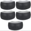 Rockville Wet-D4 Black Dual 4 in 70V/100V Indoor/Outdoor Speaker, 8-Ohm Bypass, Weather-Resistant, Angled Dual Woofers for Commercial/Restaurant/Bar and Patios, 5-Piece view 1