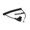 AConnect BMPCC-Weipu 2Pin-Blackmagic-Cable 2 Pin Female to D Tap Power Coiled Cord for Blackmagic Pocket Cinema Camera 4K|6K from Gold Mount V Mount view 1