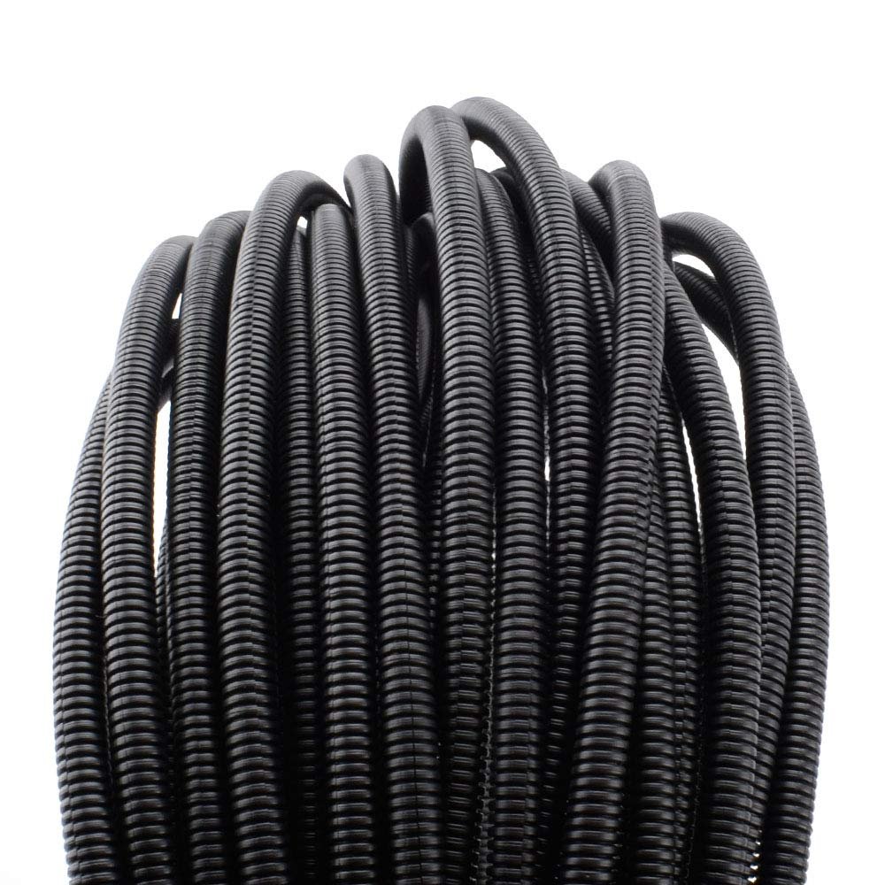 ZhiYo 50 FT 1/4" Wire Loom Split Tubing Auto Wire Conduit