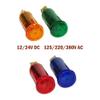 5Pcs Yellow LED Instrument Cluster Indicator Light Pilot Lights - 380V AC view 3