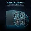 BESTISAN 4 Inch Powered Bookshelf Speakers with Deep Bass, Bluetooth 5.0 Studio Monitor Speakers, 2.0 Neared Field Audio Speakers with 2 RCA Line Input, Set of 2 Black-New Model view 2
