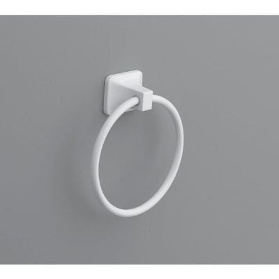 Oakbrook Towel Ring STN WHT