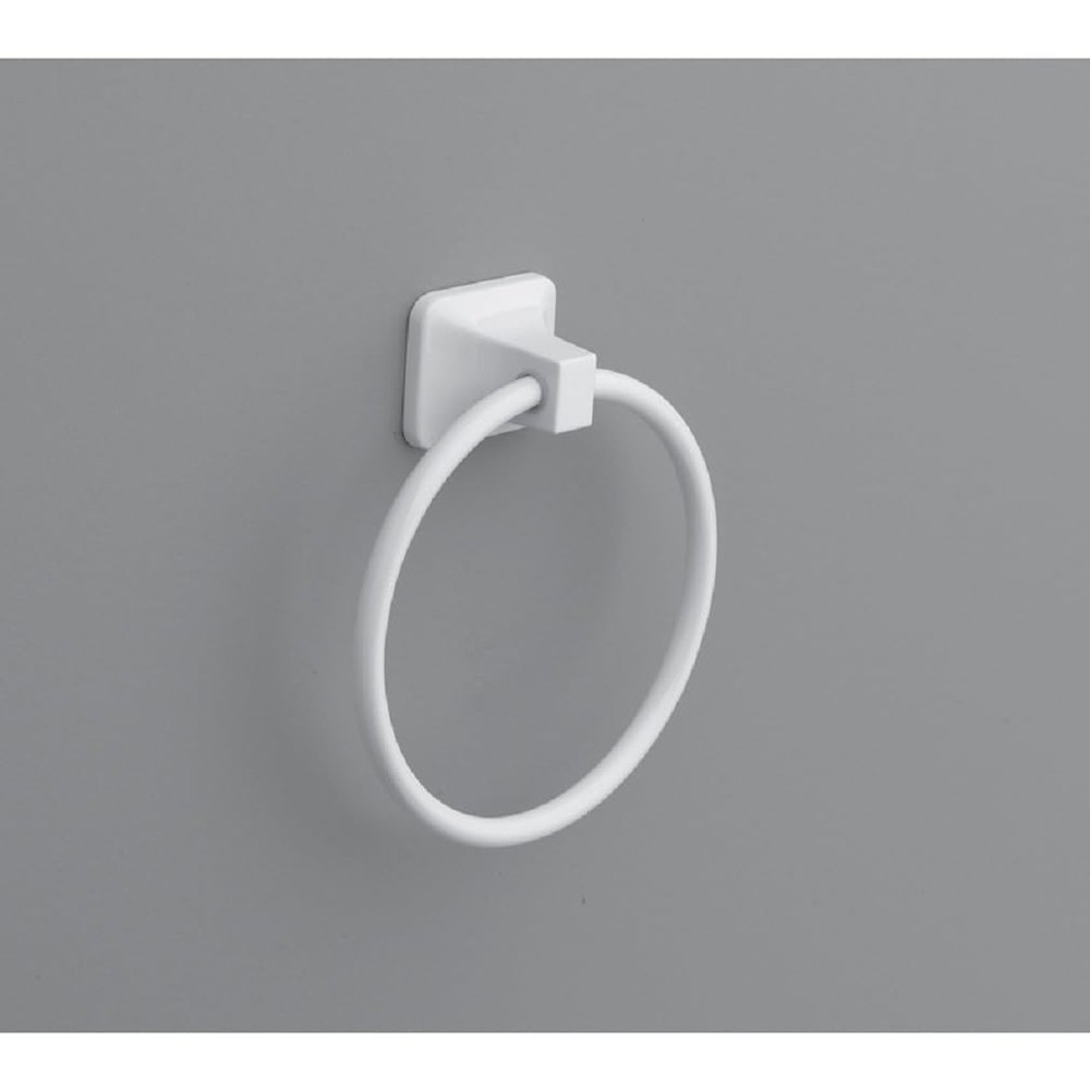 Oakbrook Towel Ring STN WHT