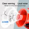 110db Industrial Siren Alarm Sound and Light Alarm Horn Strobe Flashing Air Raid Siren Outdoor&Indoor Siren Safety Alarm Horn Waterproof (AC 110V) view 3