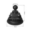 Strg Suction Cup Mount with 1'' Ball, Ball Mount with Suction Cup Base Compatible with RAM Mount and All 1 Inch/B Size/ 25mm Ball Double Socket Arms view 2