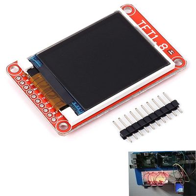 1.8" 1.8 Inch TFT LCD Screen ST7735 128x160 Dot Matrix Support Micro SD Card for Arduino Micro SD TFT LCD Display 3.3V 5V
