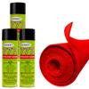 12FT x 3.75FT Red Carpet ROLL + 3 CANS of 777 Glue for Polymat Speaker woofer Box Backed Carpet view 1