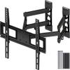 C-MOUNTS Corner TV Wall Mount Full Motion,Wall Mount TV Bracket Fits 26-55 Inch Flat Curved Screen TVs Holding up to 110 lbs Max VESA 400x400Swivel TV Wall Mount Heavy Duty Design view 1