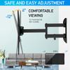 C-MOUNTS Corner TV Wall Mount Full Motion,Wall Mount TV Bracket Fits 26-55 Inch Flat Curved Screen TVs Holding up to 110 lbs Max VESA 400x400Swivel TV Wall Mount Heavy Duty Design view 4