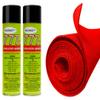 12FT x 3.75FT Red Carpet ROLL + 2 CANS of 777 Glue for Polymat Art Crafts Home Decoration Wall Liner Carpet view 1