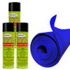 12FT x 3.75FT Blue Carpet ROLL + 3 CANS of 777 Glue for Polymat Series 35 Latex Backed Carpet view 1