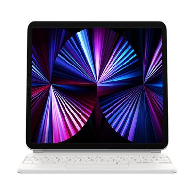 Apple Magic Keyboard: iPad Keyboard case for iPad Pro 11-inch (1st, 2nd, 3rd, 4th gen) and iPad Air (4th, 5th gen, and M2), Great Typing Experience, Built-in trackpad, Swiss - White
