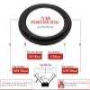 8" Filled Fillet Foam Speaker Repair OD: 7.6875", Roll OD: 7.125", Cone: 6", ID: 5.4375" Kit FSK-828 (Pair) view 3