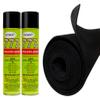 12FT x 3.75FT Black Series 35 Carpet ROLL + 2 CANS of 777 Glue for Polymat Speaker woofer Box Backed Carpet view 1