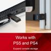 BUFFALO External SSD 500GB - Up to 600MB/s - USB-C - USB-A - USB 3.2 Gen 2 (Compatible with PS4 / PS5 / Windows/Mac) - External Solid State Drive Stick - SSD-PUT500U3B view 4