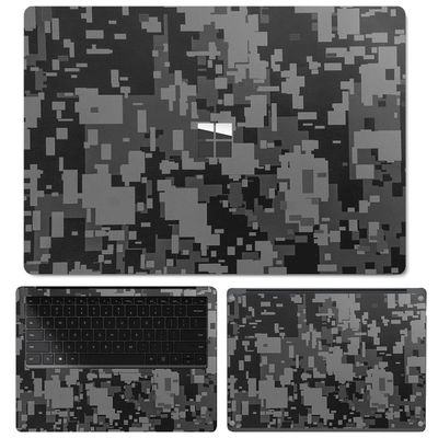 SopiGuard Sticker Skin for 2021 Surface Laptop 4 13.5" Edge-to-Edge Vinyl Wrap Include Top, Keyboard, Bottom Panels (Digital Stealth)