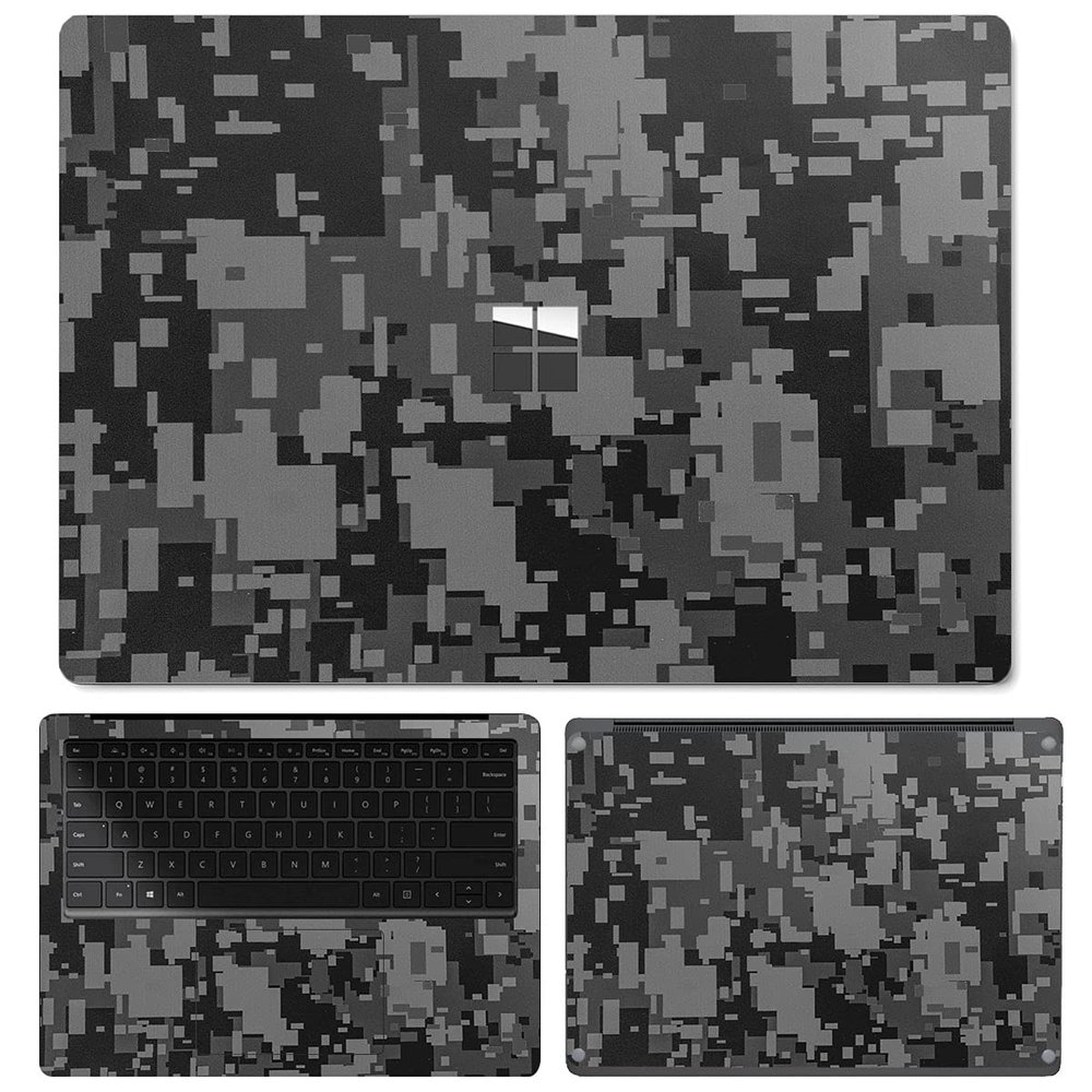 SopiGuard Sticker Skin for 2021 Surface Laptop 4 13.5" Edge-to-Edge Vinyl Wrap Include Top, Keyboard, Bottom Panels (Digital Stealth)