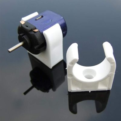 Bclla Zkenshan-DIY Motor 3pcs 20mm White Plastic Motor Base Mounting Bracket Holder Seat for 130/131/140/180 DC Motor DIY Model Part, Easy to Install