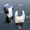 Bclla Zkenshan-DIY Motor 3pcs 20mm White Plastic Motor Base Mounting Bracket Holder Seat for 130/131/140/180 DC Motor DIY Model Part, Easy to Install view 3