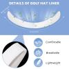 Gejoy Hat Sweat Liner Sweat Protector Disposable Cap Sweatband Shields Absorbing Pad for Women Men Golf Baseball Cap Hard Hat(White,20 Pieces) view 2