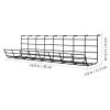 Wire Organizer Cord Organizer for Desk Under Desk Cable Management Tray view 3
