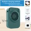 AMENKER 3 IN 1 Waist Fan/Necklace Fan/Desk Fan, Rechargeable Waist Fan with 3 Speed Vertical Strong Airflow, Hand Free Wearable USB Waist Fan for Women Kids Girls Men Desk Outdoor Travel view 4
