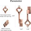 Metal Key Shaped USB Flash Drive Retro Metal Love Heart Thumb Drive Key of Love Key Chain Stick (8GB) view 4
