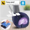 GREENCYCLE Compatible for Dymo LT 16952 (S0721530) Transparent Plastic Label Tape Refills Black on Clear 12mm 1/2" X 4m 13 ft Label Maker Tape for LetraTag LT-100T LT-100H QX50 2000 XR, 20 Pack view 2