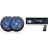 Pyle Low-Profile Waterproof Marine Speakers + Pyle Marine Bluetooth Stereo Radio - Boat Audio System Bundle view 1