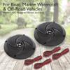 Pyle Low-Profile Waterproof Marine Speakers + Pyle Marine Bluetooth Stereo Radio - Boat Audio System Bundle view 3