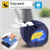 GREENCYCLE Compatible for Dymo LT 91332 (S0721620) Plastic Label Tape Refills Black on Yellow 12mm 1/2" X 4m 13 ft Self-Adhesive Label Maker Tape for LetraTag LT-100T LT-100H QX50 2000 XR, 100 Pack view 2
