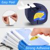 GREENCYCLE Compatible for Dymo LT 91332 (S0721620) Plastic Label Tape Refills Black on Yellow 12mm 1/2" X 4m 13 ft Self-Adhesive Label Maker Tape for LetraTag LT-100T LT-100H QX50 2000 XR, 100 Pack view 3